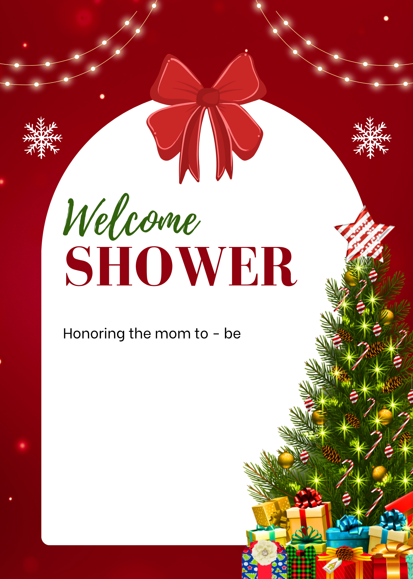 Christmas Baby Shower Invite bundle