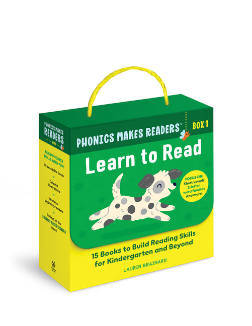 Phonics Makes Readers: Learn to Read Box 1: 15 Books to Build Reading Skills for Kindergarten and Beyond